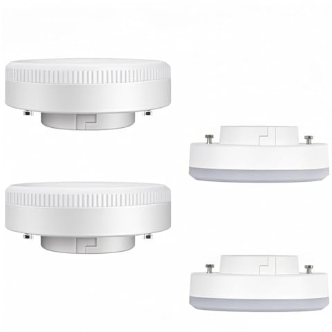 GX53 7W LED-lampor, ersättning för 50W halogen- och fluorescerande lampor, 700 lumen, LED-spotlight, för under skåp, köksbänkskivor, utställningsrum (dagsljus 5 000K)