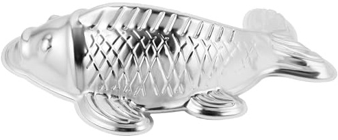 FESTFENDS Stampo per Dolci a Forma di Pesce 3d in Lega di Alluminio, Resistente al Calore, Facile da Sformare da Conservare, per Cucina e DIY