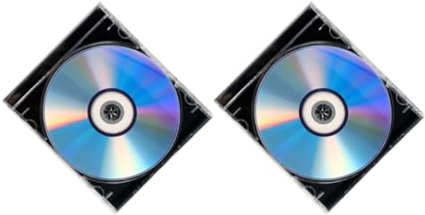 JOINPAYA 2 Juegos de Discos CD Vírgenes Grabables Estuche de Plástico Incluido con Alta Capacidad para Grabación de Audio y Vídeo Hogar