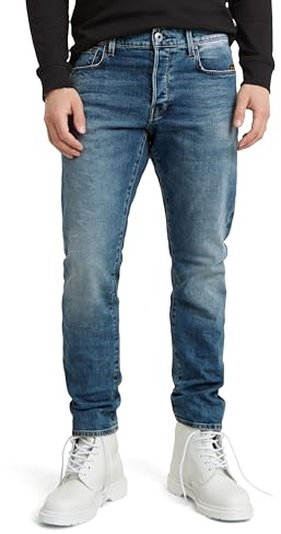 G-STAR RAW unisex - vuxen Jeans 3301 Regular avsmalnande jeans , Blå (bärs i Azure B631-a795) , 36W / 30L