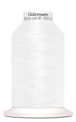 Gutermann Bulky Lock 80 Overlock-Gewinde, 1000 m, Weiß