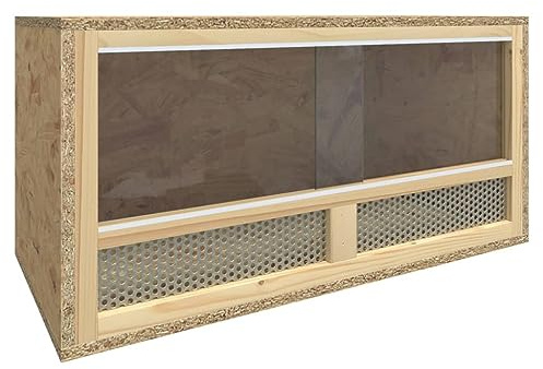 vidaXL Terrarium Holzwerkstoff 60x30x30 cm, Glasterrarium, Glasterrarium-Bausatz, Reptilien-Box, Terrariumgefäß, Reptilien-Habitat-Terrarium