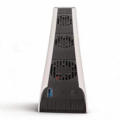 Cooling Fan for PS5 Accessories, Horizontal Cooling Fan, Quiet USB External Cooler Stand, Efficient Cooling System for PS5 Game Console