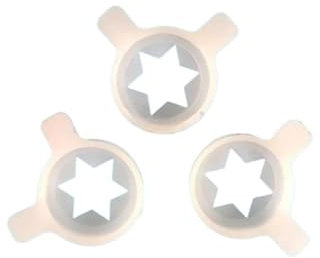 mijob 3-in-1-Modellierdeckel in Hexagrammform, kompatibel mit Eismaschinen, Düsenkappen, Zubehör for Softeismaschinen, 29 mm Innendurchmesser
