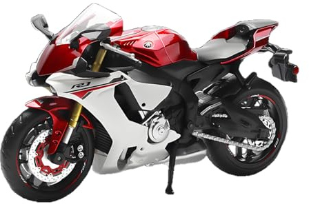 Doyomtoy Legierung YZFR1 Motorrad-Modell, Maßstab 1:12, originalgetreue Nachbildung, kommt mit dekorativen Basis