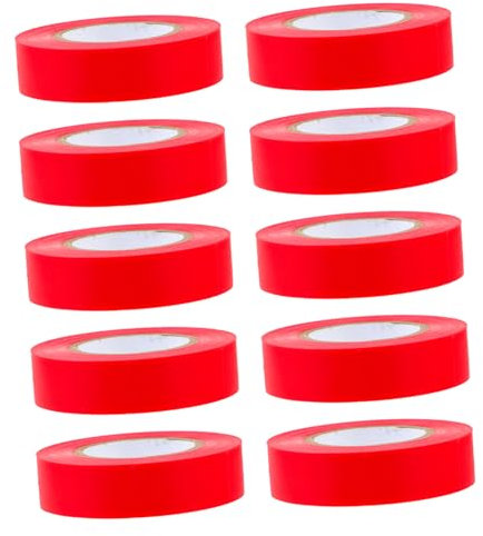 Gatuida 10piezas Cinta Aislante Eléctrica Cinta Para Electricistas y Uso Industrial Para Reparaciones y Aislamiento De Cables Interiores y Exteriores