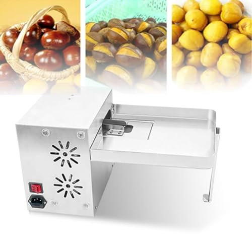 MIAOMI Macchina Commerciale per schiacciare Le Castagne, Macchina Automatica per sgusciare e Aprire Le Castagne, Macchina per incidere Le Castagne 30-50 kg/h