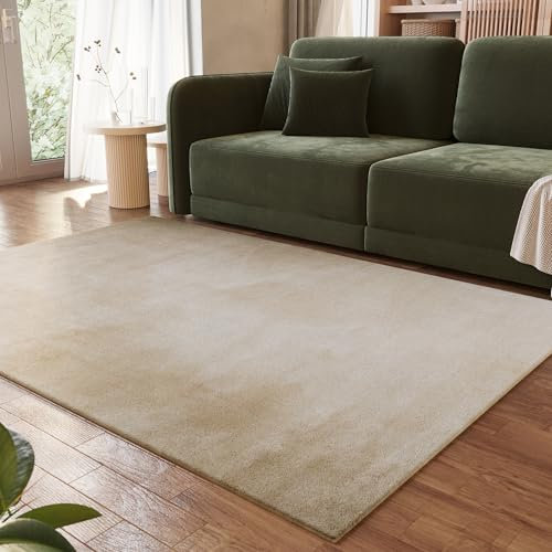 Wecon Home Hochflor-Teppich Eriksson – Luxuriös, weich & pflegeleicht – Skandinavisches Design für Wohnzimmer, Schlafzimmer & Essbereich (200 x 290 cm, Creme beige)