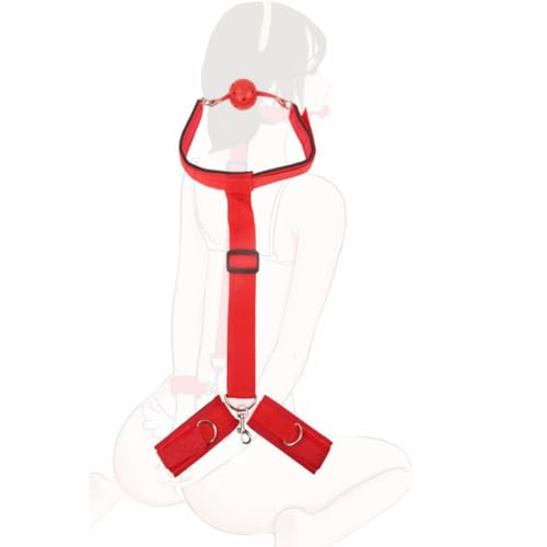 binxliuxo 1PC Puños de Nailon con Bolas de Silicona Ella con la Bola y tu Correa Trasera