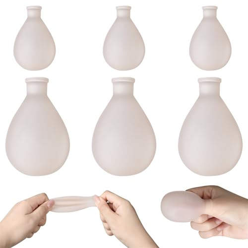 Fingerlinge aus Silikon Wasserdicht Fingerprotektor Zehenschutz 6 Stück Duschschutz gFingerkappen Einweichen Fingerhülsen (3 kleine und 3 große)