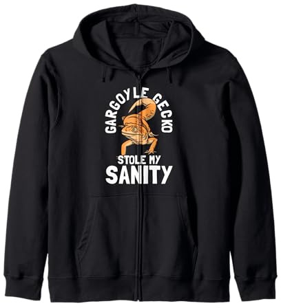 Gargoyle Gecko Reptile Lover | Funny Lizard Pet Owner Zip Hoodie