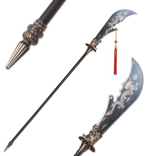 84.96-inch Spring Autumn Broadsword Martial Arts Guan Yu Green Dragon Crescent-Moon Blade Eighteen Weapons Collection Unopened