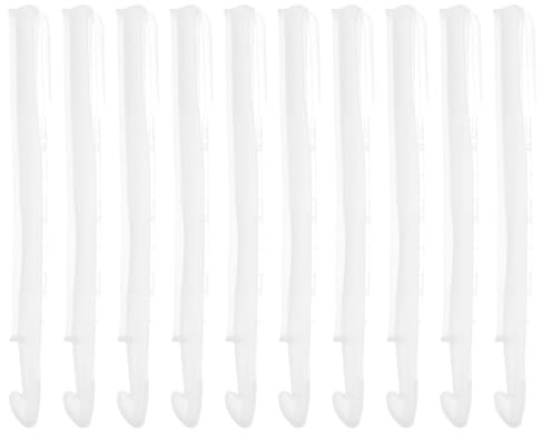 POPETPOP Moule en Silicone pour Crochet DIY 20 Pièces avec 10 Moules à Crochets à Tricoter et 10 Compte-Gouttes Flexible et Lisse Kit Epoxy pour Création D’Outils Couture et Tricot