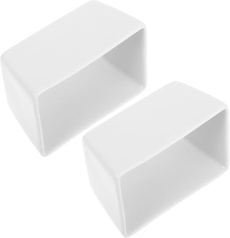 SOLUSTRE Azucarero de Cerámica Cuadrado 2 Piezas 170 Ml, Contenedor para Terrones de Azúcar y Sobres de Café, Organizador Multifuncional para Cocina y Mesa, Recipiente Resistente y Fácil