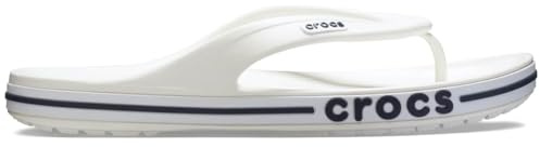 Crocs Unisexe Adulte Bayaband Flip Tongs, White/Navy, 45/46 EU
