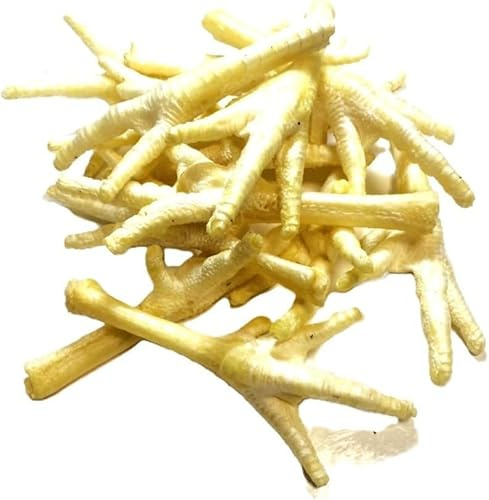 Maltbys' Stores 200g Puffed White Chicken Feet 100% Natural Dog Treats Chews [SLD]