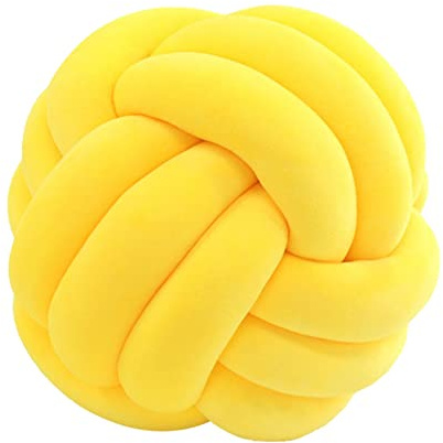 Yiida Knotenkissen - Handgefertigtes kreatives geknotetes Ballkissen - dekoratives Wurfkissen - Handgefertigtes Babybett Zimmer Dekor Spielzeug - Für Schlafzimmer Sofa Auto Büro Reisen