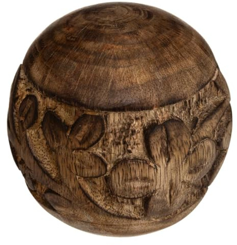Atmosphera - Deko-Kugel NAM NAM - Mangoholz - D8 cm - Model 1
