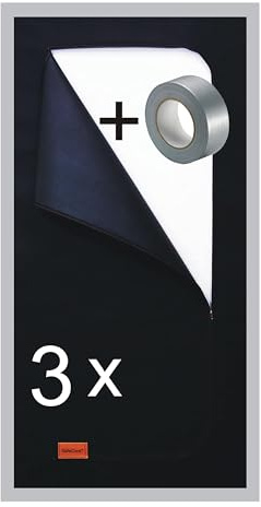 SafeCore Puerta Antipolvo 220x110 cm 3 Unidades, Cremallera Doble