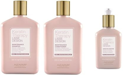 Alfaparf Lisse Kheratin Therapy Shampoo E Conditioner + Keratin Serum 500 ml + 125 ml