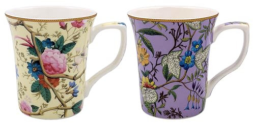 Lesser & Pavey William Kilburn Mugs Set of 2 | Ceramic Coffee Mugs Set for Home or Work | Premium Design Mugs Set for All Occasions | Lovely Mugs for Tea, Coffee & Hot Drinks - William Kilburn