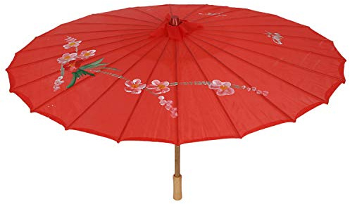 CAIONPLE R Ciruela de Danza Roja 31.5 Diámetro Oriental China Parasol