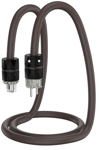 Viborg High End Netzkabel Schukostecker Audio Stromkabel 2 Meter 5N OFC 6mm² φ=16mm Power Cable