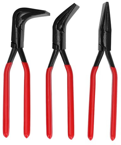 Paquete de 3 pinzas para doblar metales, pinzas plegables manuales de mandíbula recta de 45 grados a 90 grados para doblar y aplanar las herramientas de plegado de chapa