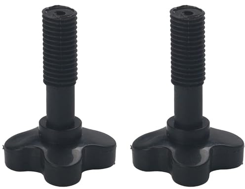 SENRISE 2PCS M12 Plastic Fixing Screw for Outdoor Garden Swing Chair Canopy Frame (Black)