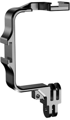 Camera Extension Bracket for Sports Cameras Accessories,Compatiable with Gopro Hero 12 11 10 9 8 7 6 5 /INSTA360 Ace Pro/DJI Action 4 3,Connectable Microphone Fill Light