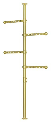 Infällbar klädskena, justerbar fristående klädhängare, gratis DIY utdragbar klädhängare, garderobsäcke, bärbara torkställ inomhuskläder, walk-in garderob Stora (storlek: 280 cm, färg: A)