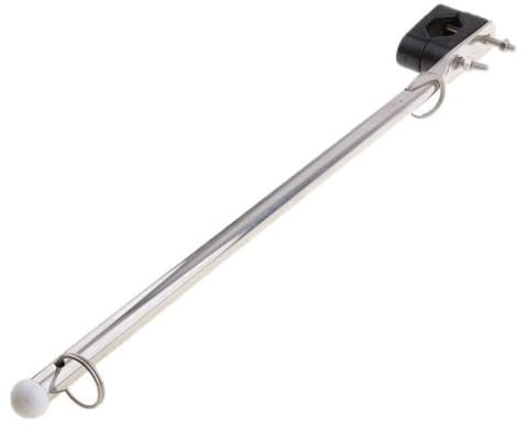 Kfwfuaee Binari in acciaio inox montati Pali Base Brillante Finitura Lucida Bandiere Pali Staff Bandiere Pali Base Per Barche Yacht Pontoon