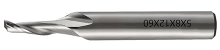 CQEAZ Spiralfräser aus Stahl mit einschneidigem Schaft, Genauigkeit, Fräser für Aluminium und Metall, 8 mm Schaft, Fräser-Bit