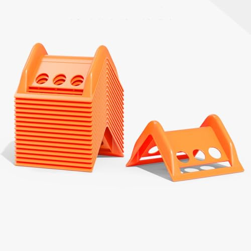 Protezione Angolare per Cinghie - 10 Pezzi, Robusto Angolare in Plastica Arancione per Carico Camion, Protezione Bordi per Trasporto Sicuro, Riutilizzabile
