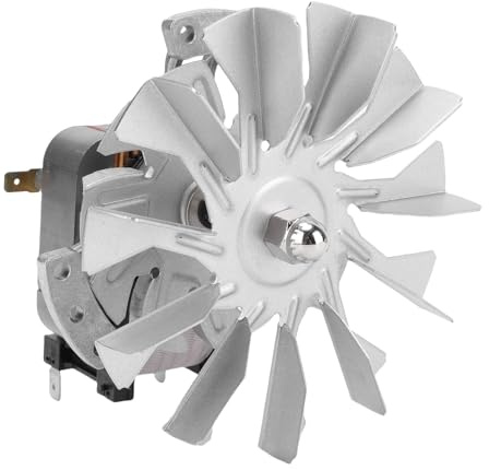 banapoy Motor del Ventilador de Horno para Caja de Secado, Incubadora, Motor Eléctrico con 11 Cuchillas de Ventilador, 450pa, 1500-2500 Rpm, Apto para Jakel 19003 7242 OVEN