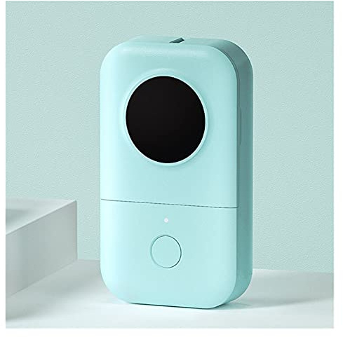 fotoprinter， Mini-etikettskrivare Skrivare D30 Etikettskrivare for klistermärken Miniskrivare Smycken Livsmedel 15 mm Liten etikettutskrift Kontorsmaterial(Green Printer)