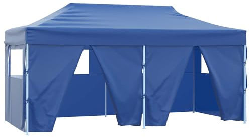 Genérico Carpa de Fiesta Azul 291 x 580 x 315 cm Tela Ox,Casa y jardín,Jardín,Artículos de Exterior,Estructuras de Exteriores,Carpas y cenadores,Azul,42023663