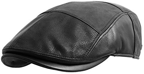 Gottmann - Flatcap, Schiebermütze, Newsboy Cap Herren Brighton Leder - Size S