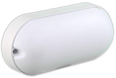 JANDEI - Lampada da parete, lampada di sicurezza ovale da incasso, 1000lm 100W Equiv. 6000K Bianco Freddo, Impermeabile per Interni, Esterni, Bagno, Soffitto, Scala, Garage, Portico