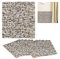 Relaxdays, Natur Wandpaneele 10er Set, selbstklebend, zuschneidbar, 3D Paneele, Wandverkleidung Steinoptik, PE, 77x70 cm, B, 5