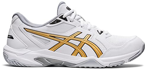 ASICS Gel-Rocket 10 Volleyball Shoe White/Pure Gold 12 D (M)