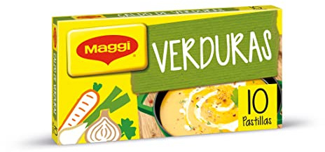 MAGGI Caldo de Verduras deshidratado - Pack de 20 x 10 pastillas de 10g - Total: 200 cubitos | Caldo de verduras en pastillas tipo cubitos, ideal para cocinar sopas, arroces y guisos