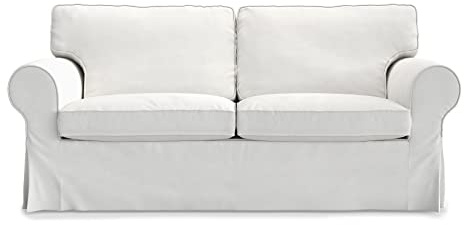MASTERS OF COVERS Ektorp 2-Sitzer Sofabezug für IKEA Ektorp, Baumwolle, 179 x 88 x 88 cm (Weiß)