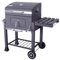 Tarrington House Barbecue a Carbonenella MEMPHIS, Acciaio/Ghisa, Ripiano Laterale, Termometro, Ruote, Frangivento, Grigio