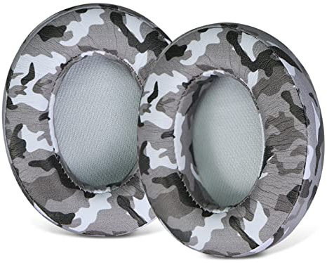 Sinowo Ear Pads, Replacement Earpads Compatible for Beats Studio 2 Studio 3Wired & Wireless Headphones,Ear Cushions with Noise Isolation Memory Foam,Soft Protein Leather(Camo Grey)