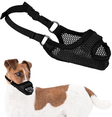 Maulkorb für Große, Mittelgroße und Kleine Hunde Atmungsaktiv Maulkorb Gegen Kauen mit Öffnung Vorne Weich Maulkorb Gegen Beißen Maulkorb für Hunde Geschenk für Haustiere (M)
