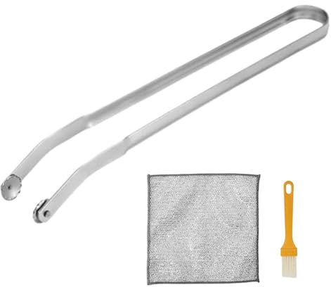 RMBLYfeiye BBQ Sausage Turning Tongs for Cooking, BBQ-Würstchen-Wendezange - Edelstahl-Kochzange, BBQ-Grillzange Mit Langem Griff, Mehrzweck-Rindssteak-Wender, Fleisch-Würstchen-Wendezange