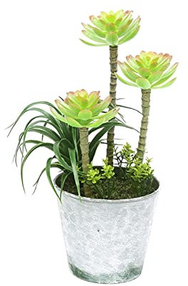 Künstliche Pflanzen für den Innenbereich, künstliche Sukkulenten, tropischer Baum, künstlicher Baum, Bonsai, Mini-Agave, im Topf, für Zuhause, Schreibtisch, Regal, Veranda, Dekor, künstliche