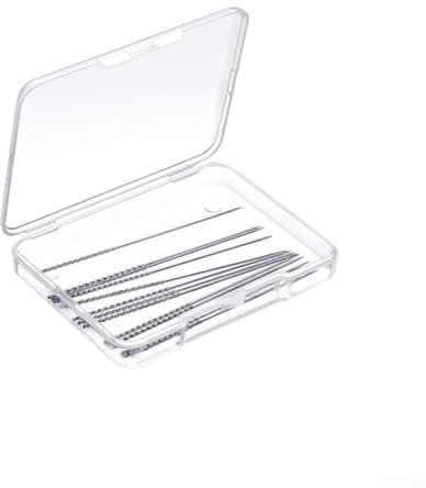 ZiStarlilife Aguja de reparación de enganches, agujas de metal grandes romas, agujas de tejer de hilo, agujas de acabado de tapiz, para telas tejidas y de punto