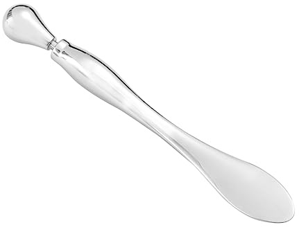 Augencreme Silber Tragbar, Stift aus Zinklegierung, für Frauen | Kompakt und Praktisch, Augenmassagegerät für Pflege, Frauenartikel, Unterstützt die Tägliche Augenpartie
